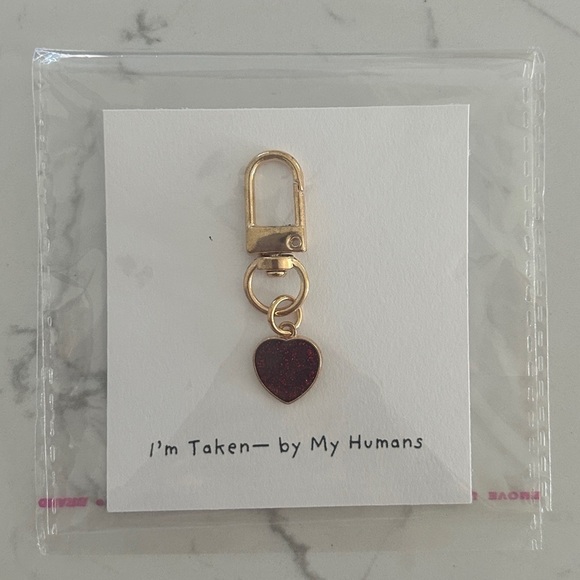 Other - Personalized Heart Charm for Pets, Dog Collar Accessories- NWT